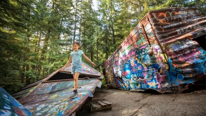 Train Wreck - Instagrammable places in Whistler