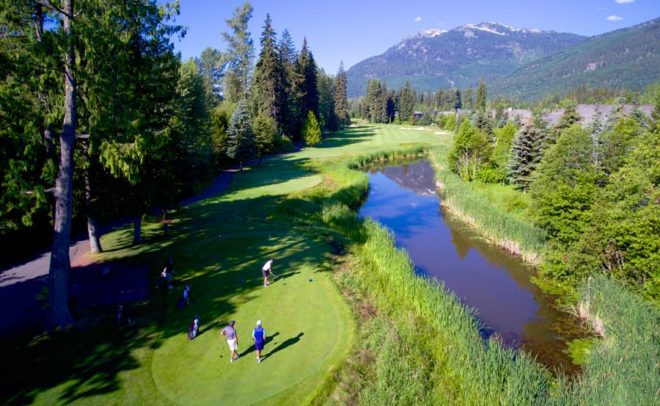 tee off at Nicklaus North Whistler Golf