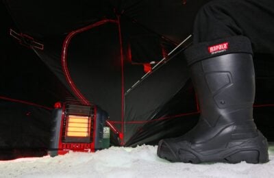 Tent and Heater Winter Ice Fishing