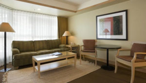 1 bed 2 bath suite at Le Chamois Hotel in Whistler BC
