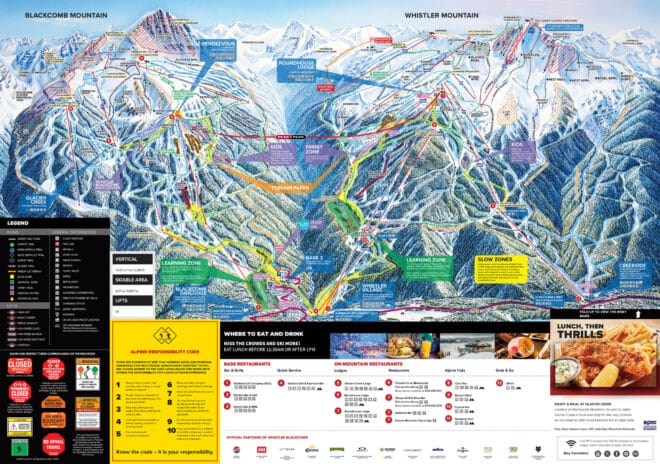 Whistler Blackcomb Ski Run Map
